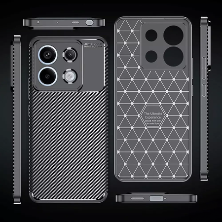 Etui XIAOMI REDMI NOTE 13 5G Pancerne Shockproof Nexeri Carbon Fiber czarne