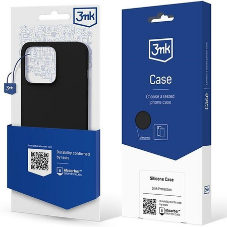 iPhone 13 case from the 3mk Silicone Case series - black