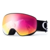 Qunature Black Ski Goggles Kids (Size M/L) - Black