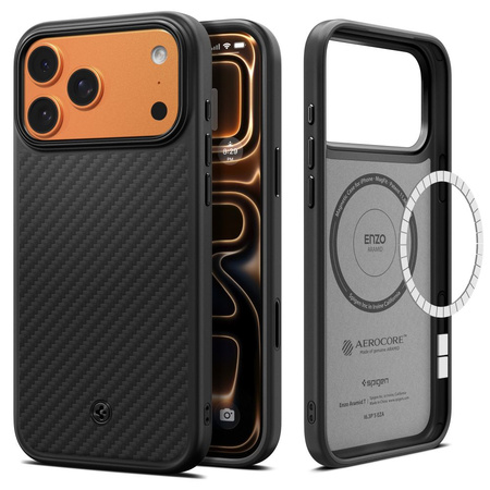 SPIGEN ENZO ARAMID ”T” MAG MAGSAFE IPHONE 17 PRO BLACK