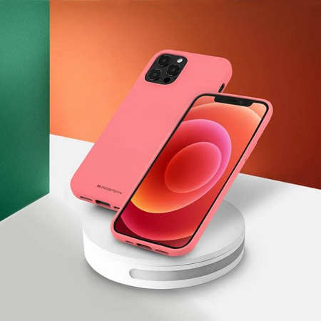 Schutzhülle IPHONE 14 PLUS Mattes Silikon Mercury Soft Jelly hell-pink