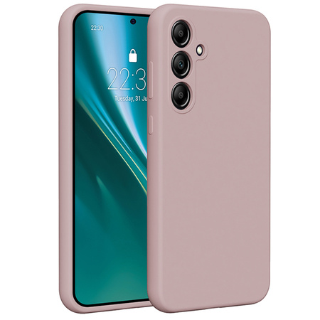 Nakładka Etteri Silicone Case do Samsung Galaxy A35 5G jasnoróżowa