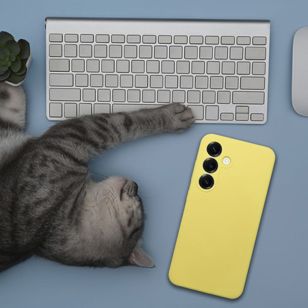 Futerał SILICONE 2mm do HONOR 400 Pro żółty