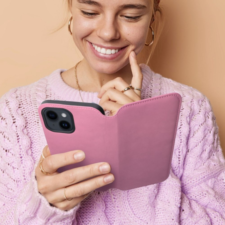 Kabura Dual Pocket do XIAOMI Redmi NOTE 13 PRO PLUS 5G jasny różowy
