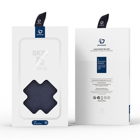 DUX DUCIS Skin X2 - futerał z klapką do Samsung Galaxy S23 Plus niebieski