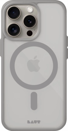 Etui LAUT Huex Protect z MagSafe do iPhone 15 Pro Max - szare