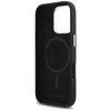 Original Case IPHONE 16 PRO MAX Karl Lagerfeld Saffiano Full Wrapped Elongated Metal Logo MagSafe black