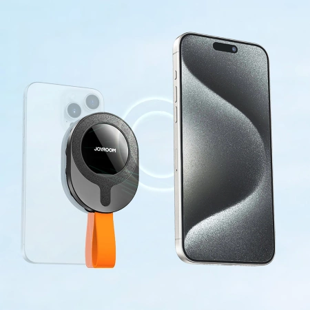 Uchwyt Joyroom JR-ZS393-S magnetyczny z przyssawkami na telefon 4.7-7" - czarno-pomarańczowy