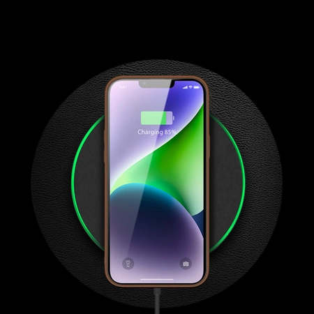 Dux Ducis Yolo etui iPhone 14 Plus elegancki pokrowiec ze skóry ekologicznej brązowy