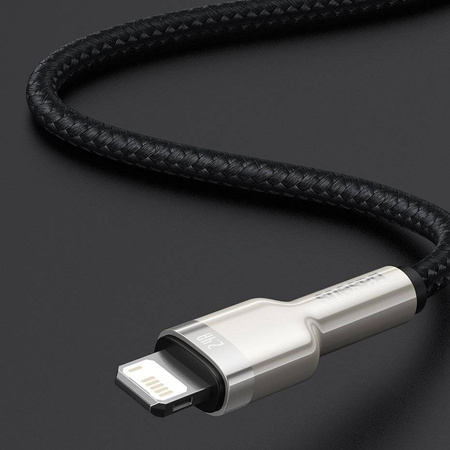 Baseus Cafule Series Metal Data Cable USB to IP 2.4A 0.25m Black
