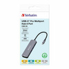 Verbatim Adapter Hub USB-C - 2xHDMI/ 3xUSB-A/SD/microSD/USB-C aluminium/aluminum 32151