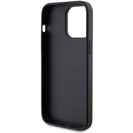 Etui Guess 4G Metal Gold Logo na iPhone 15 Pro Max - szare