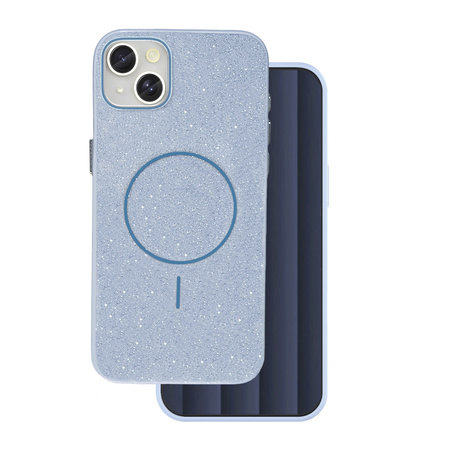 Nakładka Glitter Thin Mag do iPhone 13 6,1" niebieska