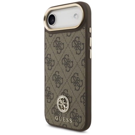 Guess 4G Strass Logo MagSafe Case for iPhone Air - Brown