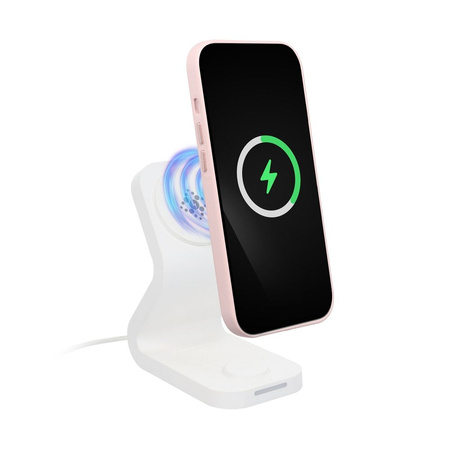 Futerał LEATHER MAG COVER kompatybilny z MagSafe do SAMSUNG S25 różowy