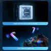 TWS Joyroom JR-TC1 IceLens Series wireless headphones with LED lights - white