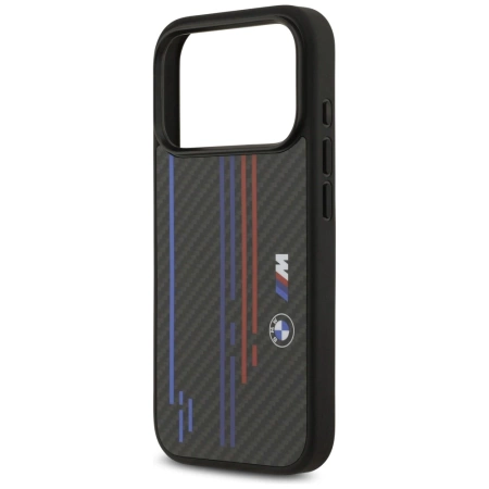 Etui BMW M Kevlar Lines & Logo MagSafe na iPhone 17 Pro - czarne