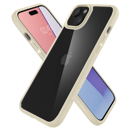 Spigen Crystal Hybrid-Hülle für iPhone 15 Plus – Beige