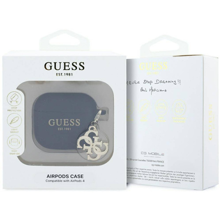 Original Case APPLE AIRPODS 4 Guess 4G Charm Collection (GUA4LECG4K) black