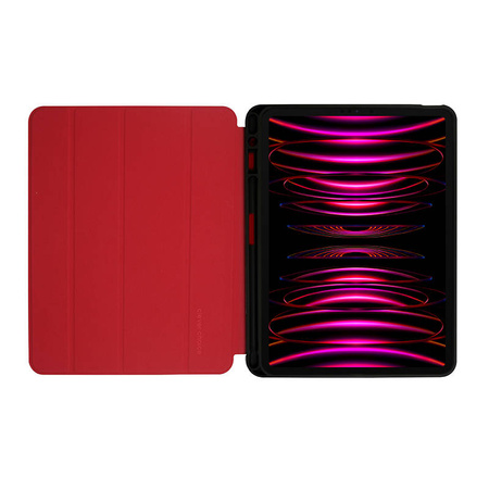 Crong FlexFolio – Etui iPad Pro 11" (2022-2021) / iPad Air 10.9” (5-4 gen.) z funkcją Apple Pencil (czerwony)