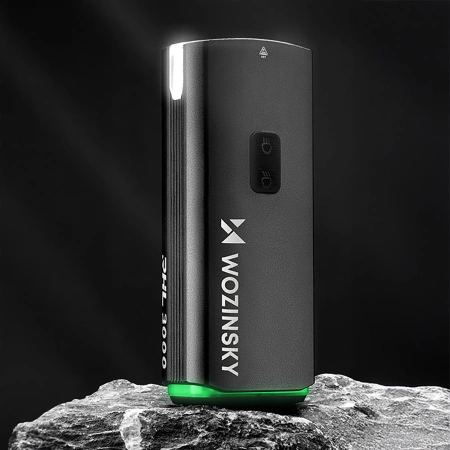 Wozinsky Fahrrad-Frontlicht + USB-C-Kabel (3000 lm) - Schwarz