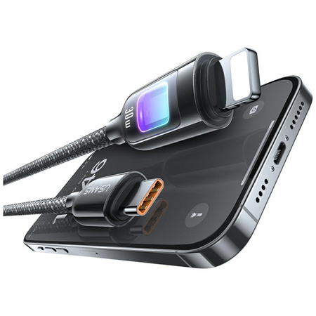 Kabel USAMS TC Series SJ749 30W USB-C do Lightning 1,2 m tytanowy