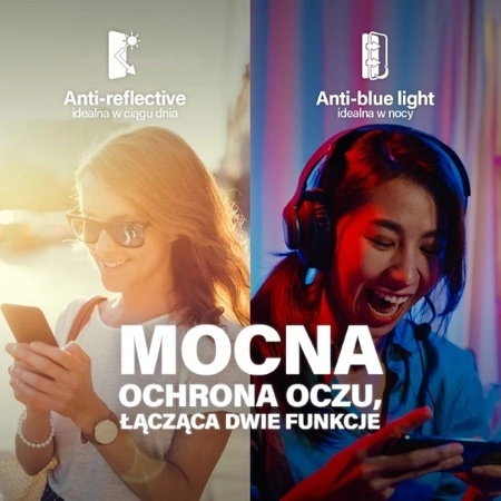 PanzerGlass Ultra-Wide Fit gehärtetes Glas mit Blend- und Blaulichtfilter mit Positionierer für iPhone 15 Pro Max