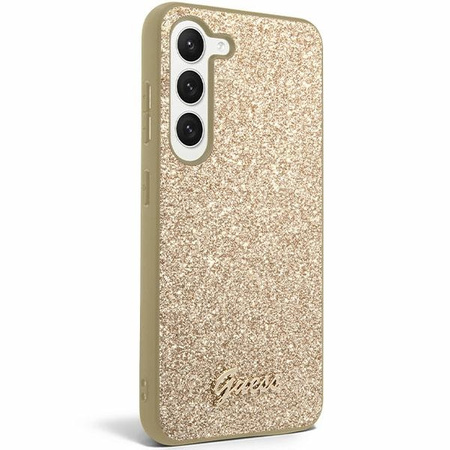 Oryginalne Etui GUESS Hardcase GUHCS24MHGGSHD do Samsung S24 Plus (Glitter Script / złoty)
