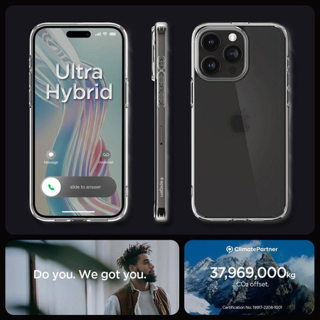 Spigen ULTRA HYBRID IPHONE 15 PRO FROST KLAR