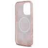Original Handyhülle IPHONE 16 PRO Guess Hardcase IML Peony On 4G Background MagSafe (GUHMP16LH4PYEEP) rosa