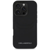 Original Case IPHONE 16 PRO Karl Lagerfeld HC Grained PU Cardslot Metal Elong black
