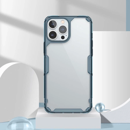 Nillkin Nature Pro Hülle iPhone 14 Pro Max gepanzerte Abdeckung blau