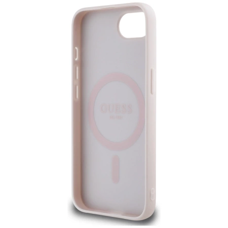 Guess Peony Script Logo MagSafe iPhone 16e Hülle - Braun