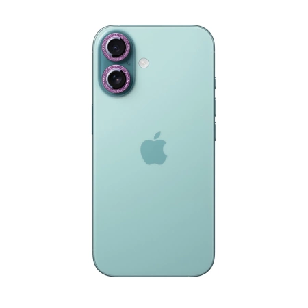 Joyroom JR-MSF0302 protective glass for iPhone 16/16 Plus lenses - pink