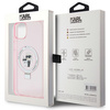 Guess nakładka do iPhone 15 Plus 6,7&quot; KLHMP15MHMRSKCP różowa C MAGSAFE RINGSTAND KC