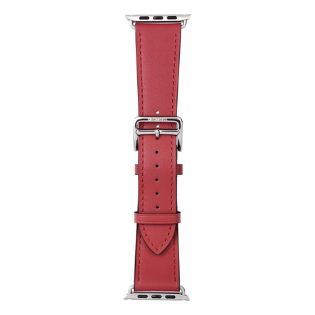 Pasek do Apple Watch Forcell F-Design FA20 magnetyczny skóra ekologiczna 38 / 40 / 41 mm czerwony