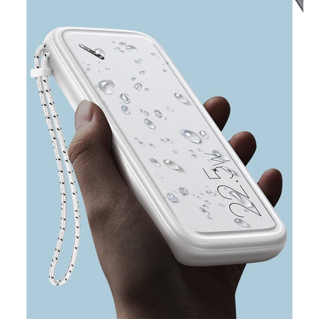 Power Bank 10000mAh PB56 22.5W 2xUSB QC3.0 + USB-C PD + Micro USB External Battery Fast Charge Usams US-CD151 white