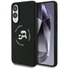 Karl Lagerfeld Silicone Double Heads And Circle MagSafe - Etui Samsung Galaxy S25 Edge (czarny)