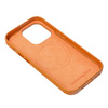 Leather Mag Cover kompatybilne z MagSafe do IPHONE 15 PLUS pomarańczowy