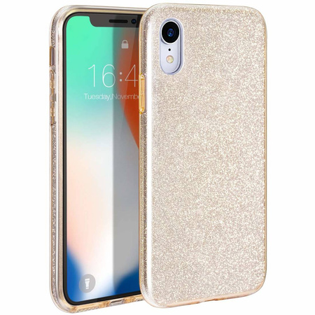 Nakładka Glitter 3w1 do Samsung Galaxy A54 5G złota