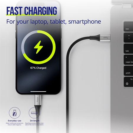 Allity kabel AUC-01 USB-C - USB-C 1,0 m 100W czarny