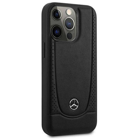Mercedes MEHCP15XARMBK iPhone 15 Pro Max 6,7&quot; schwarz/schwarz Hardcase Leder Urban