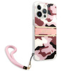 Guess nakładka do iPhone 13 Pro Max 6,7&quot; GUHCP13XKCABPI różowy hard case Camo Strap Collection