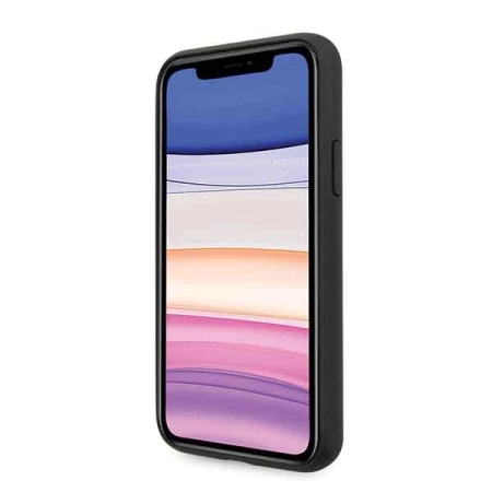 Etui Guess GUHCN61G4GLGR iPhone 11 szary/grey hard case 4G Stripe Collection