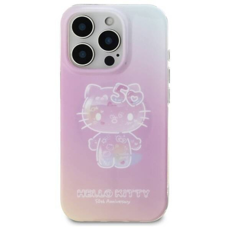 Original Handyhülle IPHONE 16 PRO Hello Kitty Hardcase IML 50TH Anniversary MagSafe (HKHMP16LH50AP) rosa
