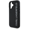 KARL LAGERFELD futerał do IPHONE 16 KLHCP16SRBKGVCK (3D Rubber Elongated Glitter) czarny