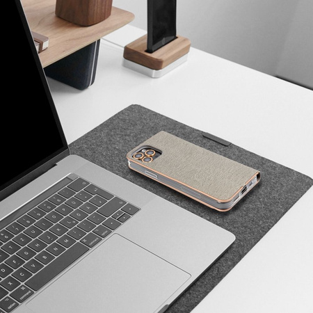 Kabura LUNA Book Gold do SAMSUNG A15 5G srebrny