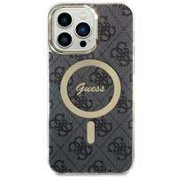 Guess GUHMS23MH4STK S23+ S916 czarny/black hardcase 4G MagSafe