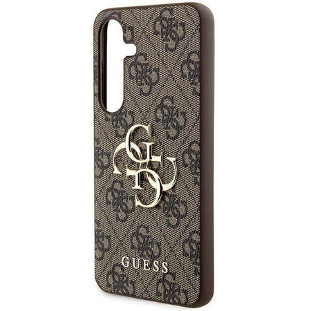 Oryginalne Etui GUESS hardcase 4G Big Metal Logo GUHCSA354GMGBR do Samsung Galaxy A35 brązowy