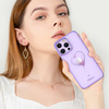 Kingxbar Wish Series case for iPhone 14 Plus decorated with crystals purple